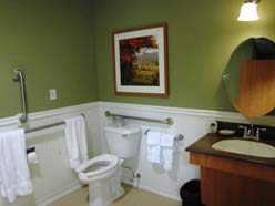 North Country Sleep Center comfortable bathroom facilities