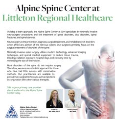 Alpine Spine Center at Littleton Regional Healthcare